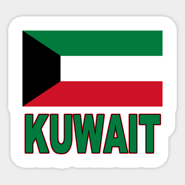 The Pride of Kuwait - Kuwaiti Flag Design Sticker by Naves